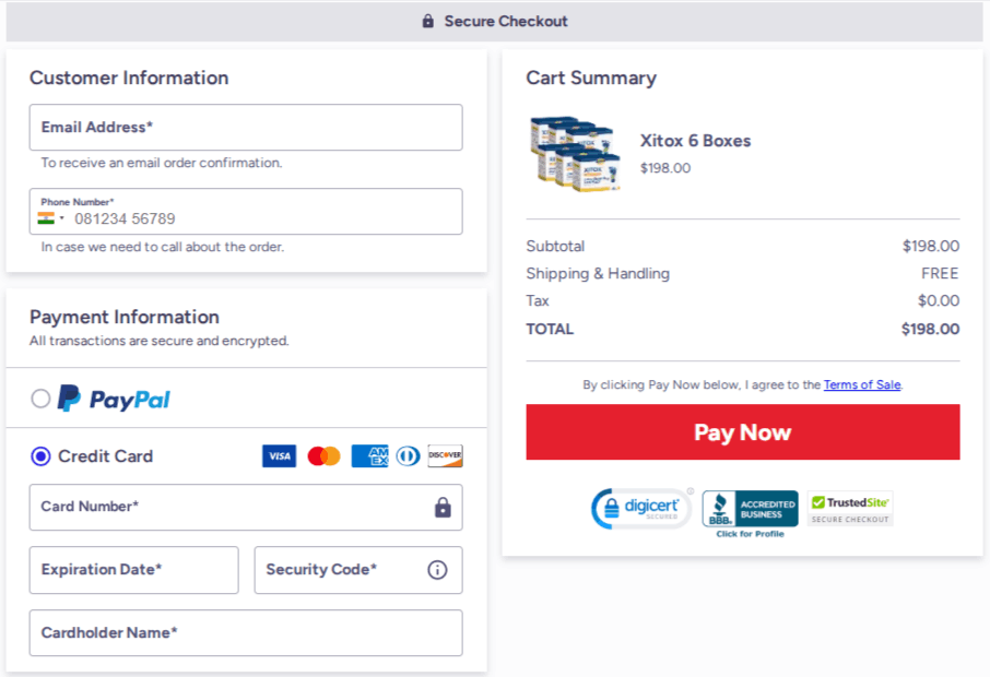 Xitox™ Foot Pads Checkout